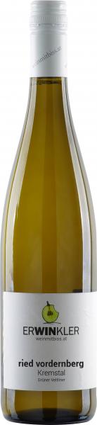 Gr�ner Veltliner Ried Vordernberg Kremstal DAC 2017. Erwin Winkler